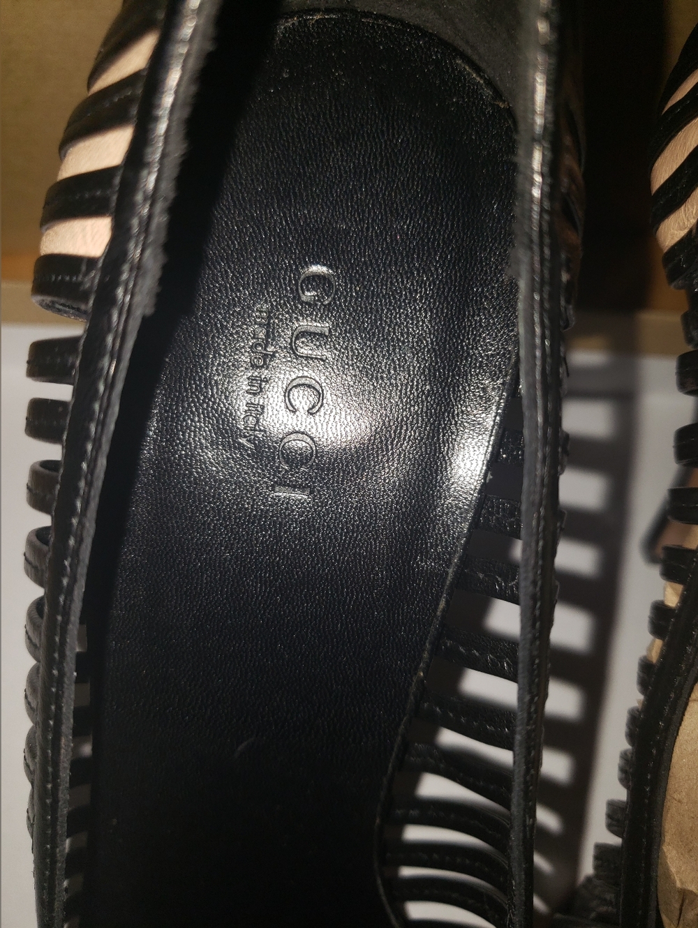 BNWOB Gucci Tom Ford Kate Moss Cage Pointy Black Sillettoes 11 - Picture 3 of 16